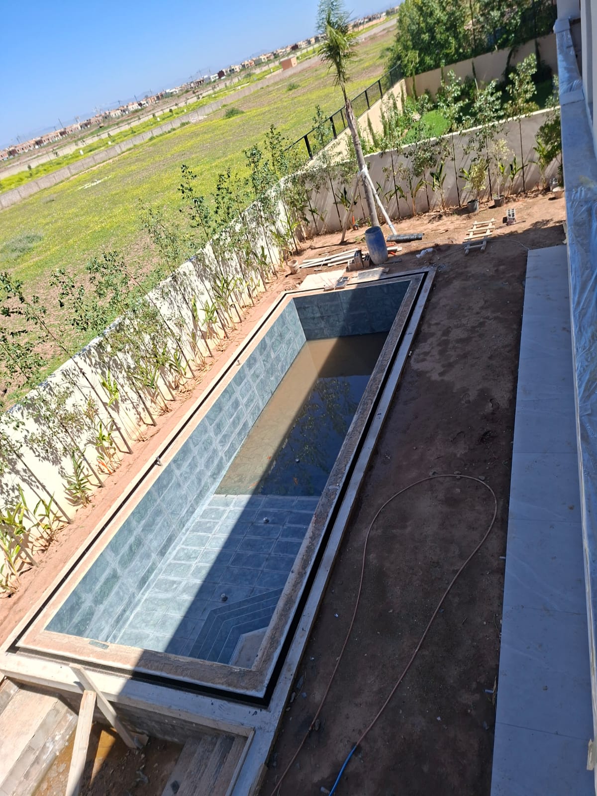 L'ingenierie d'une piscine de luxe a Marrakech